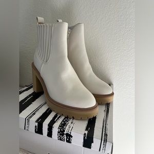 Dolce vita off white booties